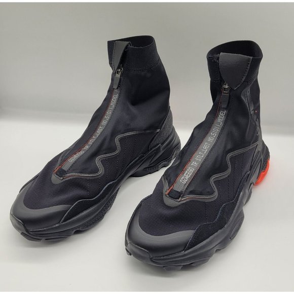 Adidas Ozweego TR STLT 'Black Solar Red' Running Shoes FV9669 - Picture 6 of 13